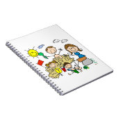 Carnet Le bâton figure l'amusement de plage de famille (Côté Droit)