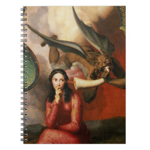 Carnet Le bien et le mal : le diable tentant une jeune