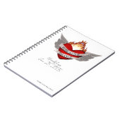 Carnet Le bloc-notes à lettres blanches WORK LOVE BALANCE (Côté gauche)