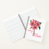 Carnet Le bonheur, c'est acheter des fleurs (Intérieur)