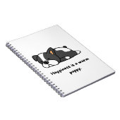 Carnet le bonheur est un chiot chaleureux (Côté Droit)