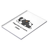 Carnet le bonheur est un chiot chaleureux (Côté gauche)