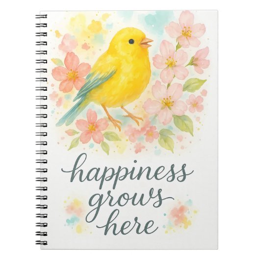 Carnet Le bonheur grandit ici (Devant)