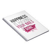 Carnet Le bonheur mignon a vos clous faits (Côté Droit)