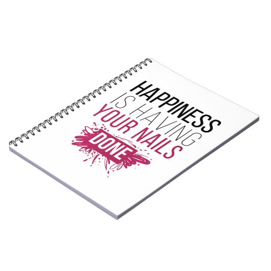 Carnet Le bonheur mignon a vos clous faits (Côté gauche)