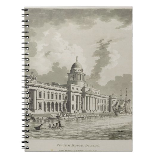 Carnet Le bureau de douane, Dublin, 1792 (gravure) (Devant)