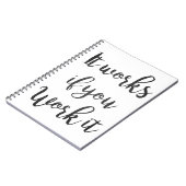 Carnet Le cadeau de citation de récupération d'étape de (Côté gauche)