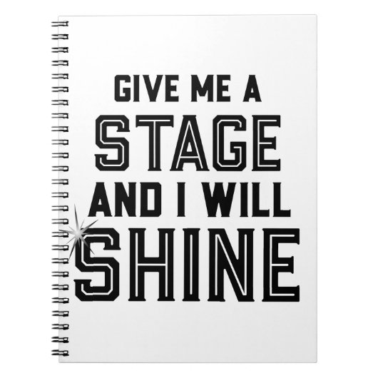 Carnet Le cadeau de théâtre d'étudiant de danse me (Devant)