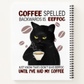 Carnet Le Café Écrit À L'Arrière Est Eeffoc Sait Juste Qu (Dos)