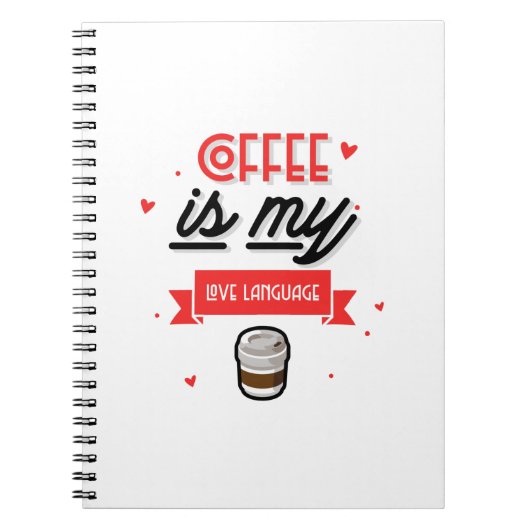 Carnet Le Café Est Ma Langue D'Amour (Devant)