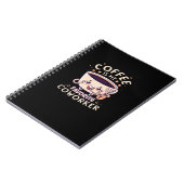 Carnet Le Café Est Mon Coworker Classique Préféré (Côté gauche)