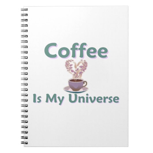 Carnet Le café est mon univers (Devant)