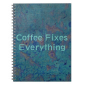 Carnet Le café fixe tout (Devant)