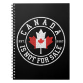 Carnet Le Canada n'est pas à vendre EST. 1867 Fier Canadi (Devant)