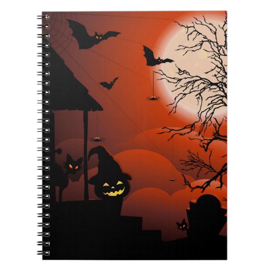 Carnet Le cauchemar de la lune sanglante d'Halloween (Devant)