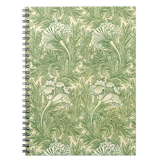 Carnet Le célèbre motif Tulip de William Morris (Devant)