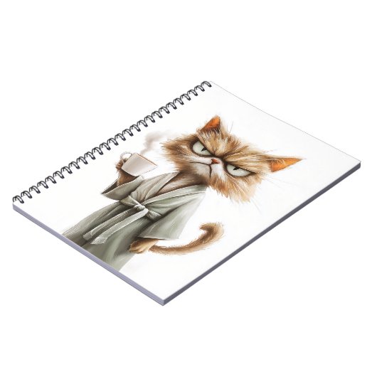 Carnet Le chat Grumpy a besoin de café (Côté gauche)