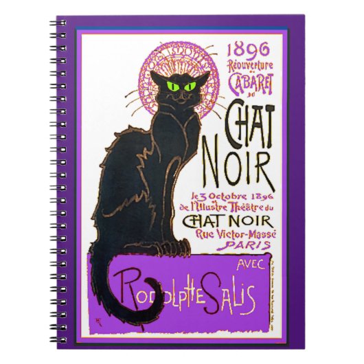 Carnet Le chat noir (Devant)