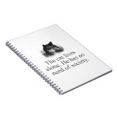 Carnet Le chat vit seul (Côté Droit)