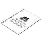 Carnet Le chat vit seul (Côté gauche)