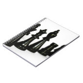 Carnet Le chiffre noir d'échecs rapièce la perspective (Côté gauche)