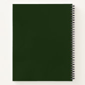 Carnet Le chou renard dans une forêt verte (Dos)
