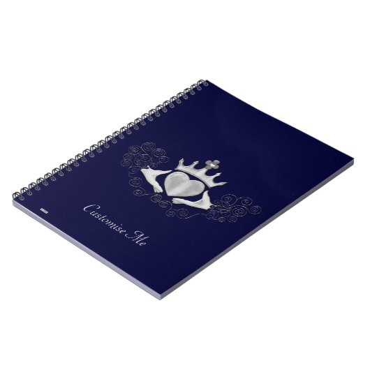 Carnet Le Claddagh (Argent) (Côté gauche)