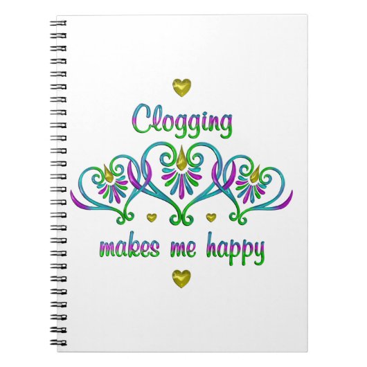 Carnet Le Clogging Me Rend Heureux (Devant)