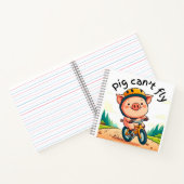 Carnet Le cochon ne peut pas voler. G rose (Intérieur)