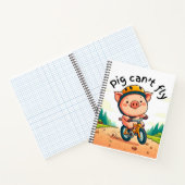 Carnet Le cochon ne peut pas voler. G rose (Intérieur)