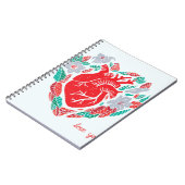 Carnet Le coeur anatomique de Valentine : carte unique (Côté gauche)