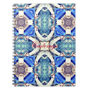 Carnet Le coeur de mandala bleu motif Thunder_Cove