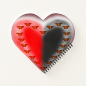 Carnet Le coeur des papillons Yin Yang (Dos)