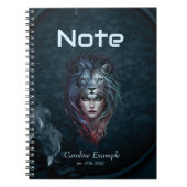 Carnet Le coeur du lion et la force féminine (Devant)