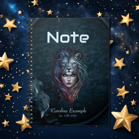 Carnet Le coeur du lion et la force féminine