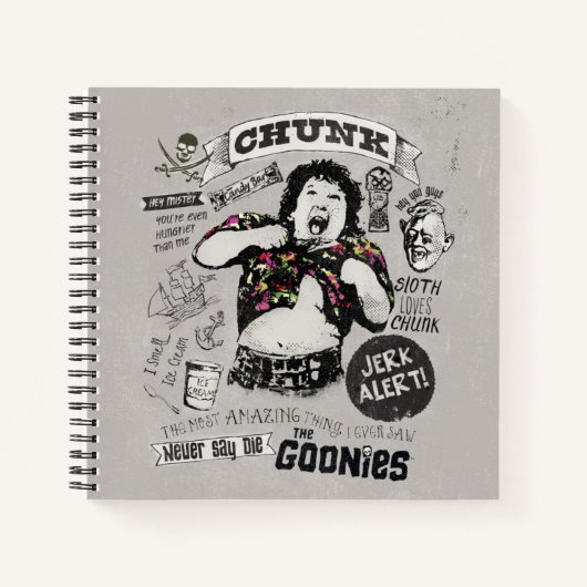 Carnet Le Collage Retro de Goonies Chunk (Devant)
