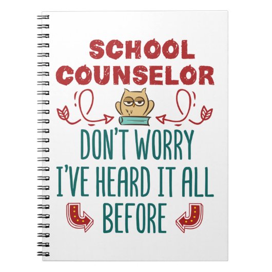 Carnet Le Conseiller Scolaire Drôle L'A Entendu Tout Avan (Devant)