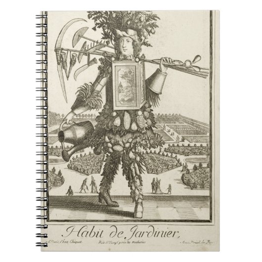 Carnet Le costume du jardinier, illustration du 'Dic (Devant)