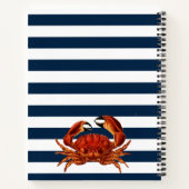 Carnet Le crabe rouge côtier Bandes Nautiques (Dos)