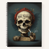 Carnet le crâne fumant (Devant)