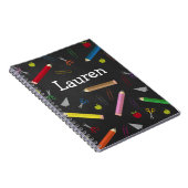 Carnet Le crayon d'arc-en-ciel d'Apple de tableau (Côté Droit)