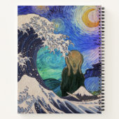 Carnet Le cri de la Grande Vague Starry Night (Dos)