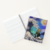 Carnet Le cri de la Grande Vague Starry Night (Intérieur)
