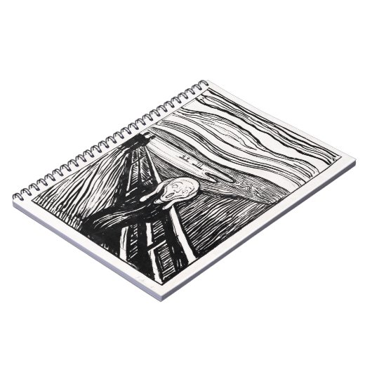 Carnet le cri d'Edvard Munch (Côté gauche)