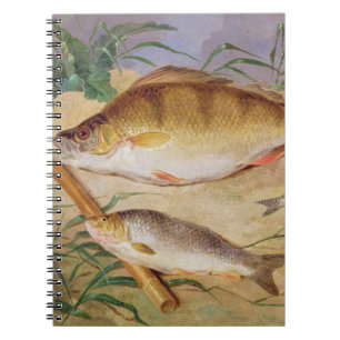 Carnet Le crochet d'un pêcheur à  la ligne des poisson