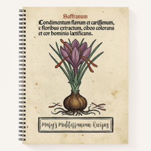 Carnet Le Crocus Or Rouge : Recette Médiévale de Safran