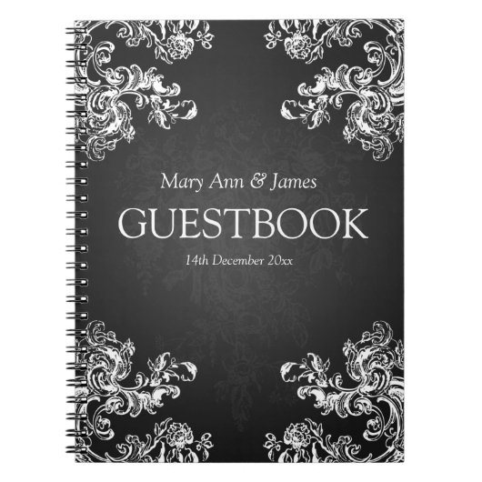 Carnet Le cru de Guestbook de mariage tourbillonne le (Devant)