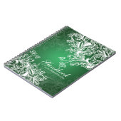 Carnet Le cru de Guestbook de mariage tourbillonne vert (Côté gauche)