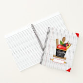 Carnet Le Cupcake de pomme de l'enseignant règle grand Ca (Intérieur)