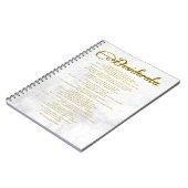 Carnet Le Desiderata "Choses désirées" (Côté gauche)